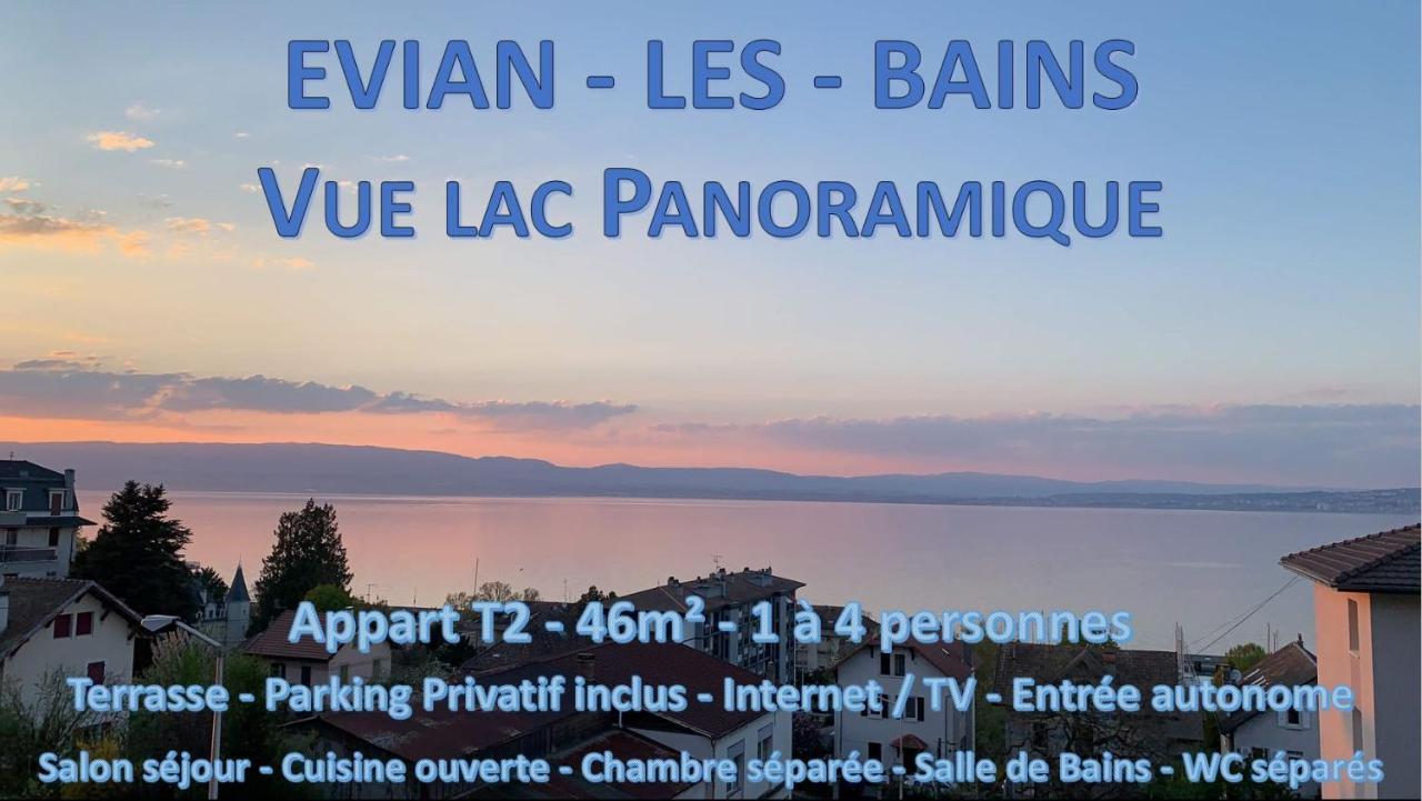 Vue Lac Panoramique Daire Évian-les-Bains Dış mekan fotoğraf